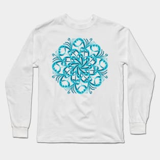 Simple flower mandela Long Sleeve T-Shirt